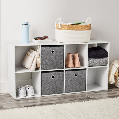 Mainstays 8 Cube Storage Organizer, White