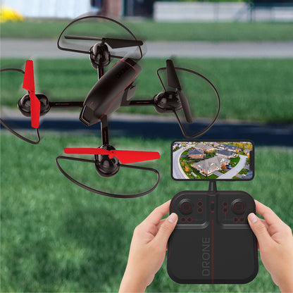 Sharper Image Mach X 10" Drone With Streaming Camera And Auto-Orientation Control