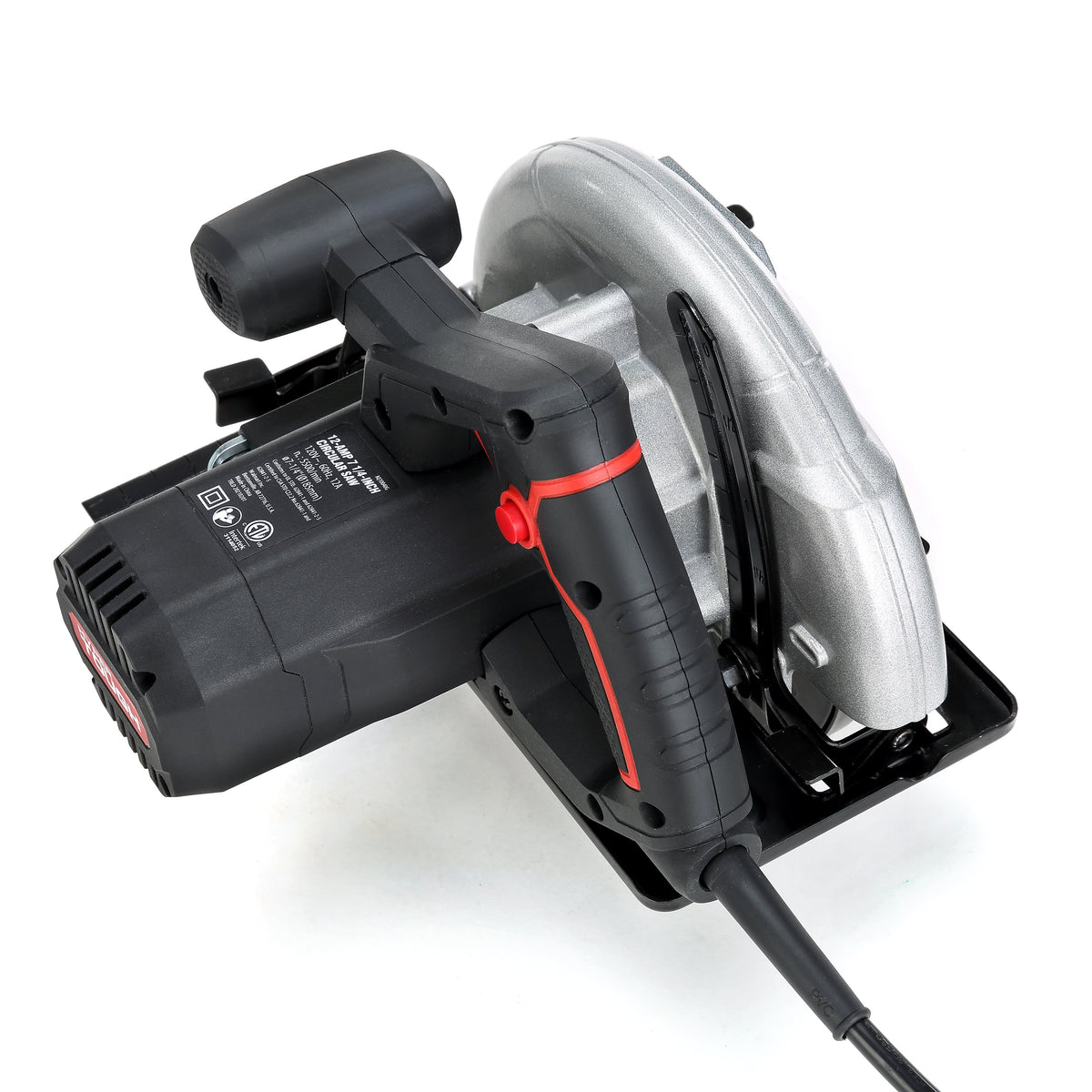 Hyper Tough 12 Amp 7-1/4 in Corded Circular Saw with Steel Shoe and Adjustable Bevel