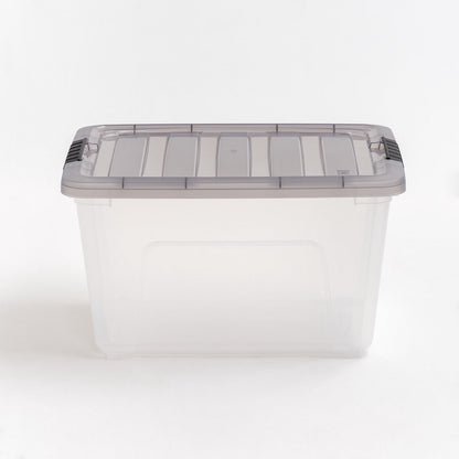 IRIS 32 Qt. Plastic Storage Bins with Lids, Stackable Storage Containers, Totes, 5 Pack