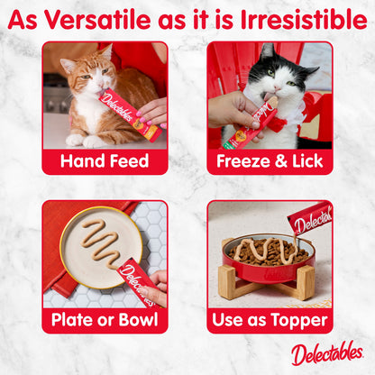 Hartz Delectables Squeeze up Lickable Wet Cat Treat Flavor Variety Pack, 0.5oz Tube (54 Count)