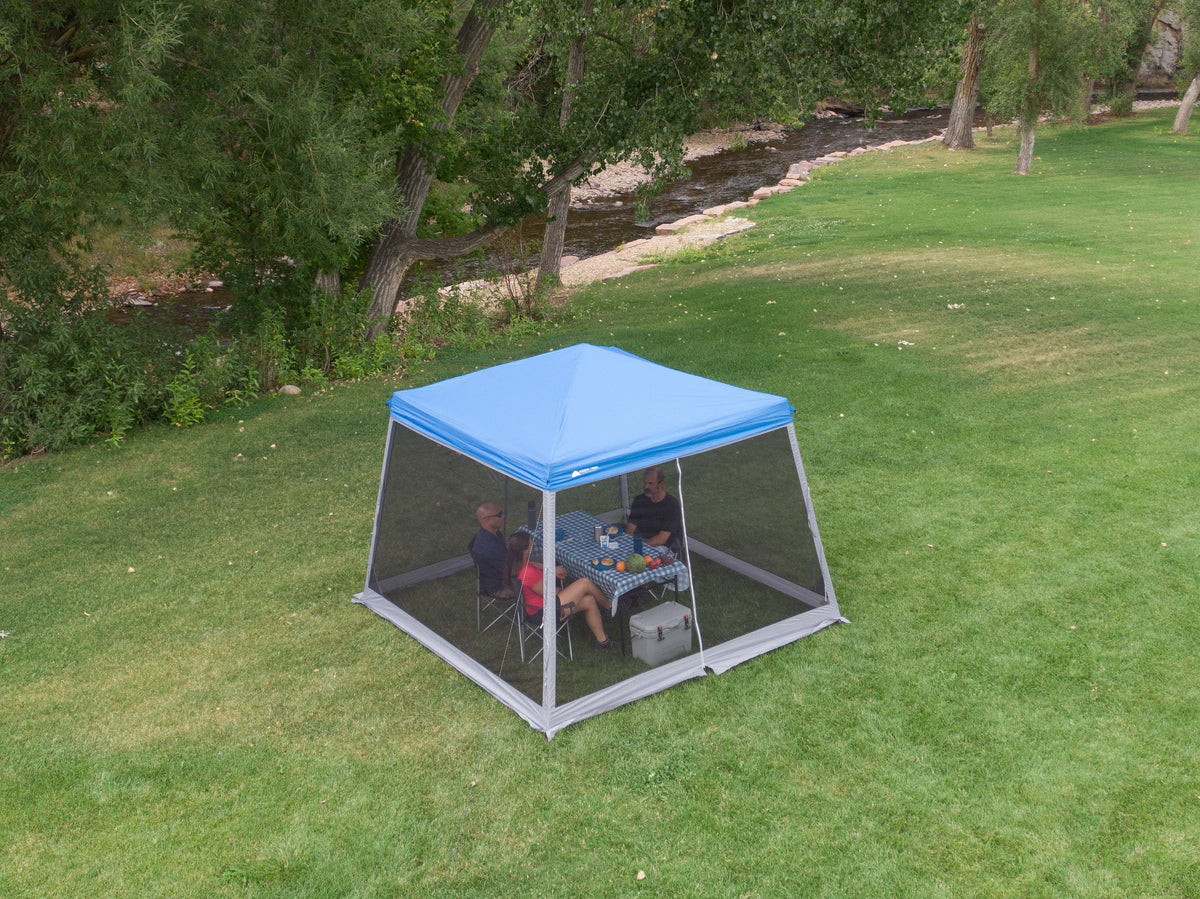 Ozark Trail 10x10 Ft Slant-Leg Canopy Accessory Pack with Screen and Shade, Gray