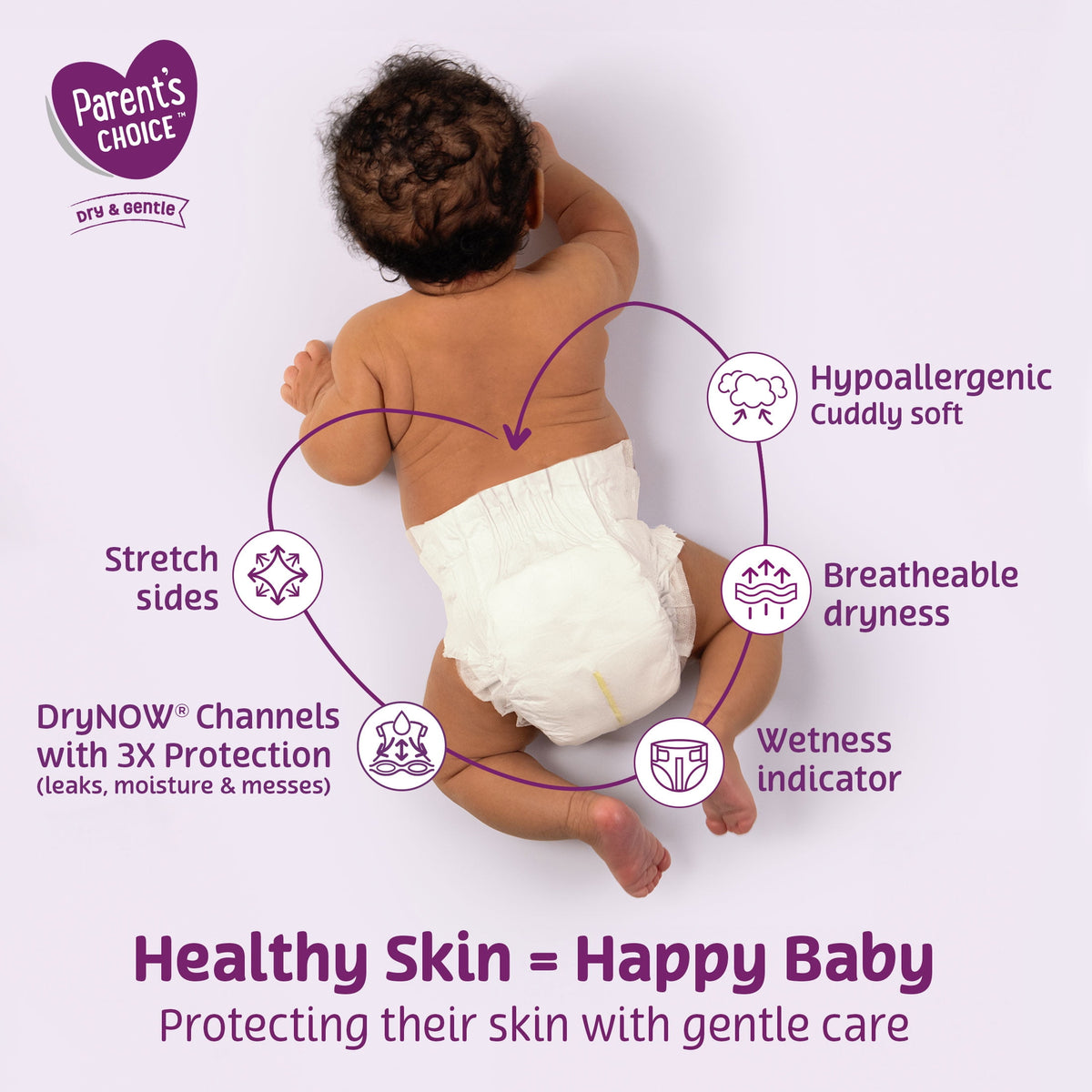 Parent's Choice Dry & Gentle Diapers Size 4, 246 Count (Select for More Options)