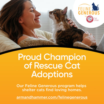 (4 pack) ARM & HAMMER Dual Defense with Microban Clumping Cat Litter for Multi-Cat Households, 14 lbs