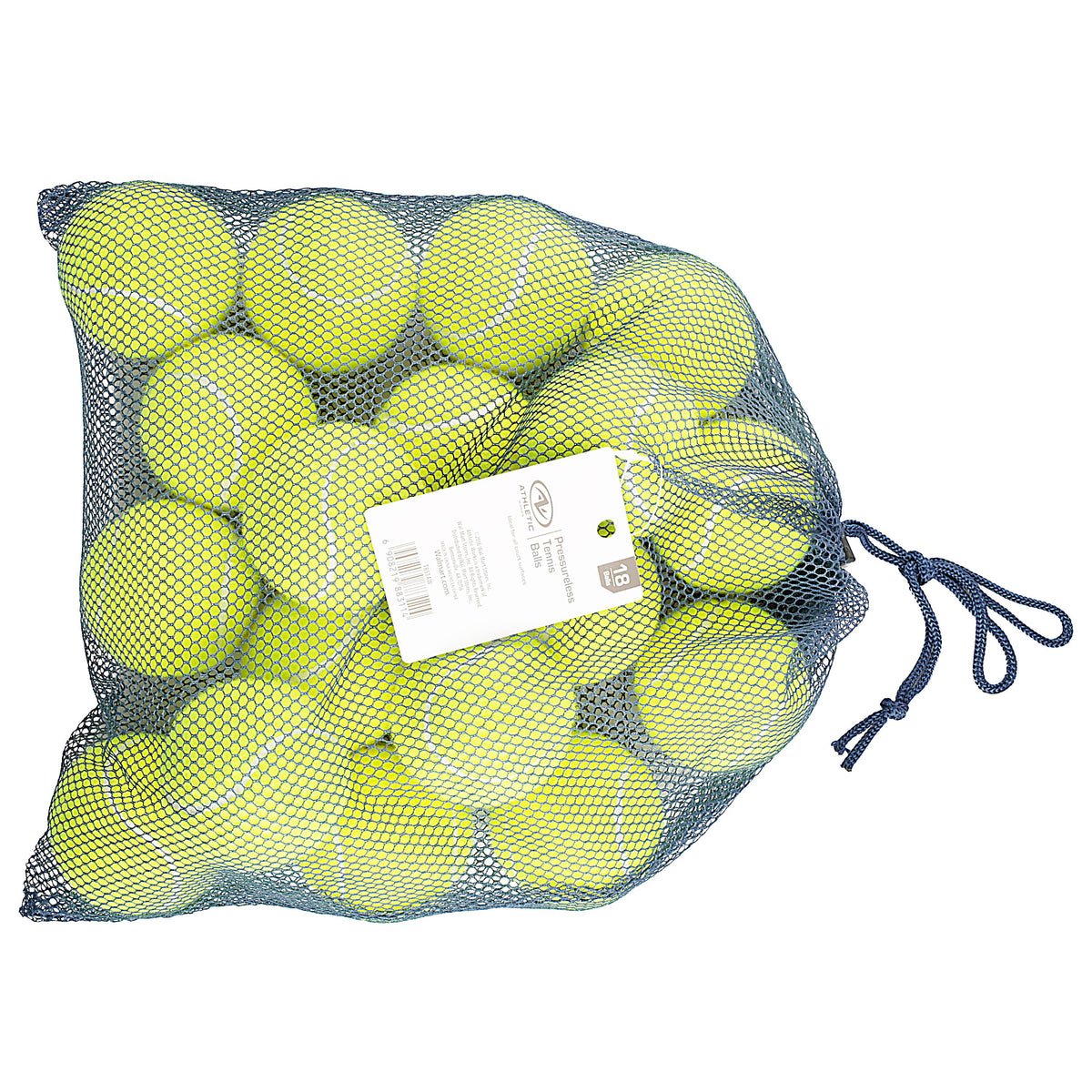 (3 pack) Athletic Works Pressureless Tennis Balls, 18-Pack, for Training and Dog Play