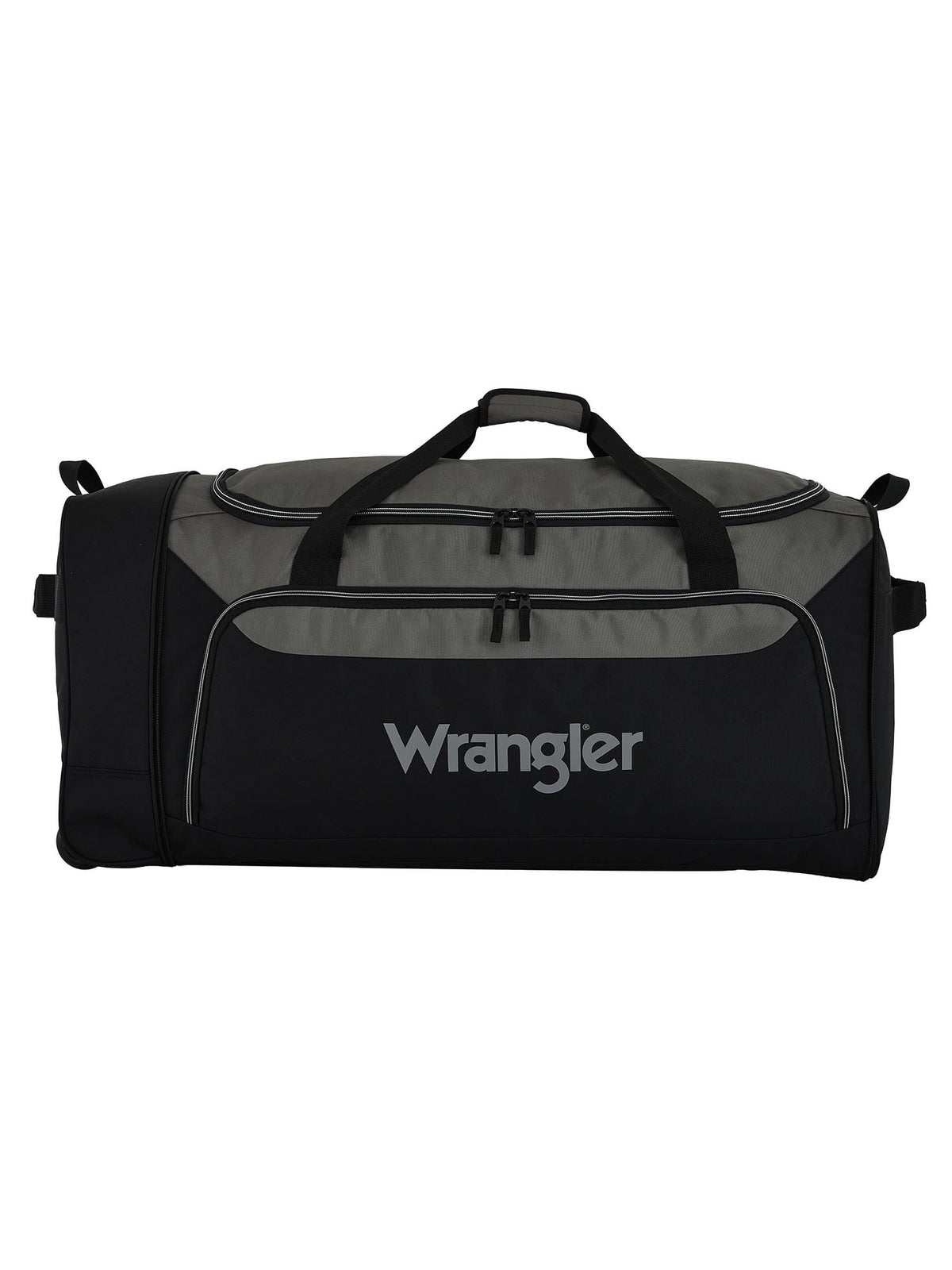 Wrangler 36-inch Jumbo Collapsible 3-Wheel Rolling Locker Duffel, Black