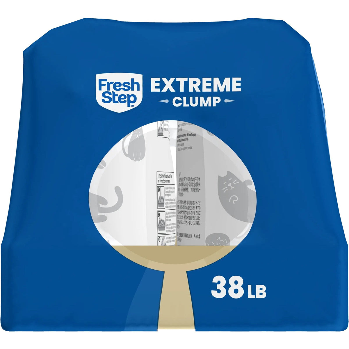 Fresh Step Extreme Clump Multi-Cat Clumping Cat Litter, Febreze Freshness Scent, 38 lb, Easy Pour Pouches (4 Pack)