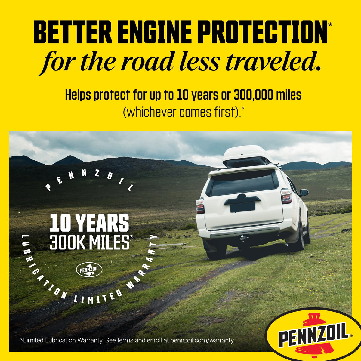 (2 pack) Pennzoil High Mileage Full Synthetic 5W-20 Motor Oil, 5 Quart