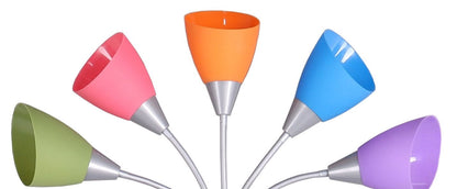 Mainstays 5-Light Multi-Color Floor Lamp, Silver Finish
