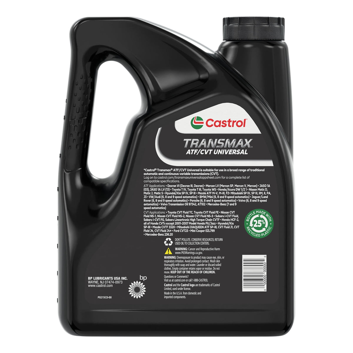 (2 pack) Castrol Transmax ATF/CVT Universal Automatic Transmission Fluid, 1 Gallon