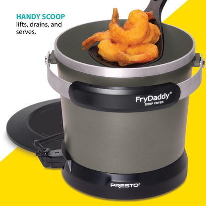Presto FryDaddy Electric Deep Fryer, Black 05428