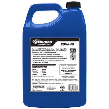Star Tron Lubricants - 4-Stroke Oil 25W40 - Gallon