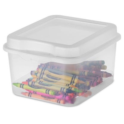 Sterilite Plastic FlipTop Storage Box Container with Latching Lid (12 Pack)