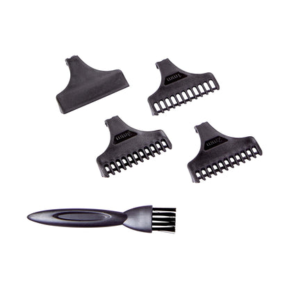 Kiss Precision Blade Cordless Hair Trimmer, Stainless Steel T-Blade, High-Speed Motor, Gold, 8 Pieces