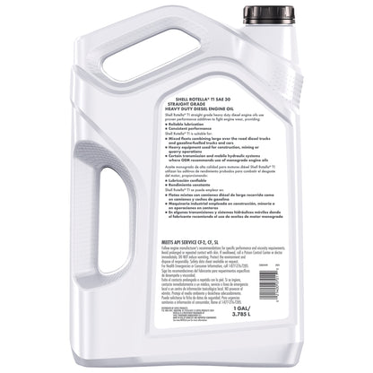 (2 pack) Shell Rotella T1 30 Diesel Engine Oil, 1 Gallon