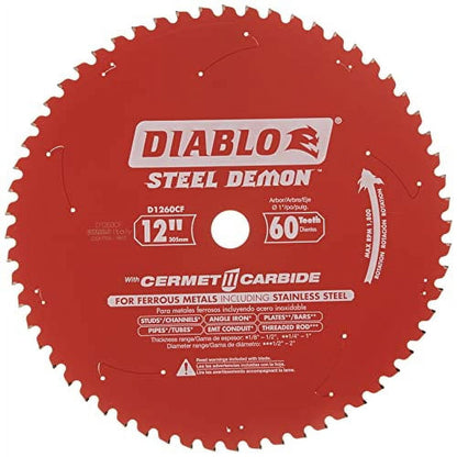 Diablo D1260CF 12" 60Tooth Cermet II Metals & Stainless Steel Circular Saw Blade
