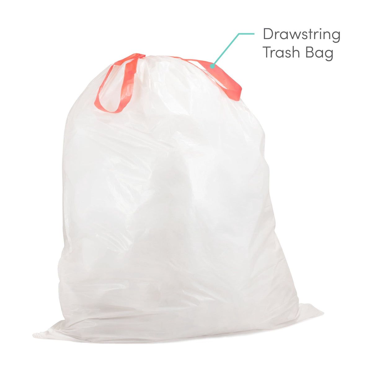 Qualiazero Unscented 21 Gallon Drawstring Trash Bags, 90 Count