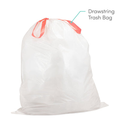 Qualiazero Unscented 21 Gallon Drawstring Trash Bags, 90 Count