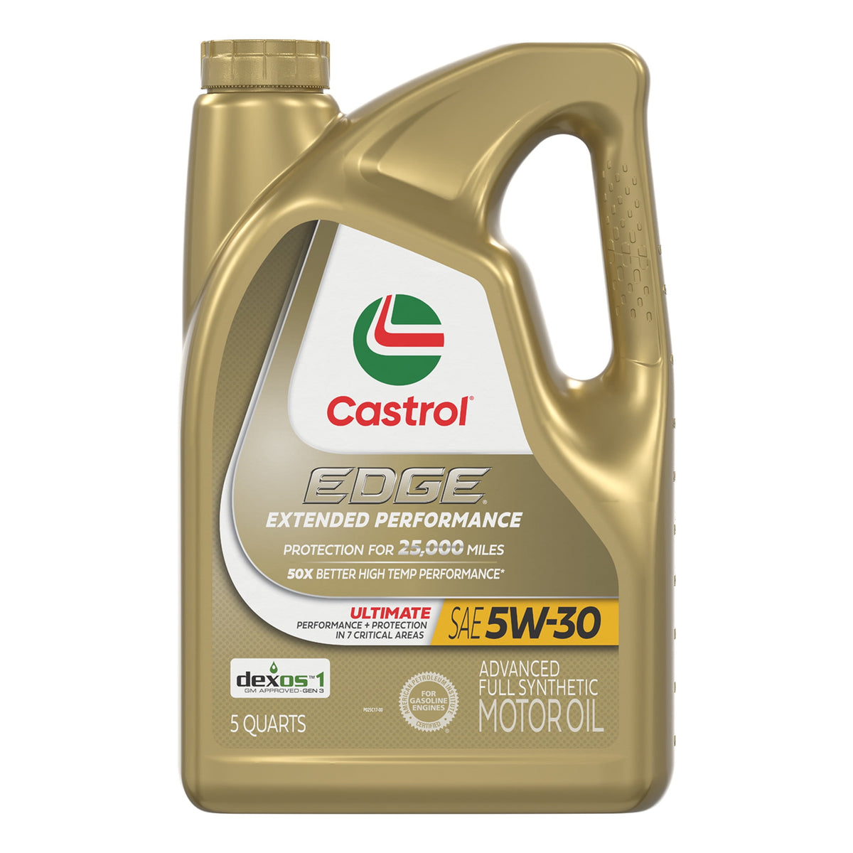 Castrol EDGE Extended Performance 5W-30 Advanced Full Synthetic Motor Oil, 5 Quarts
