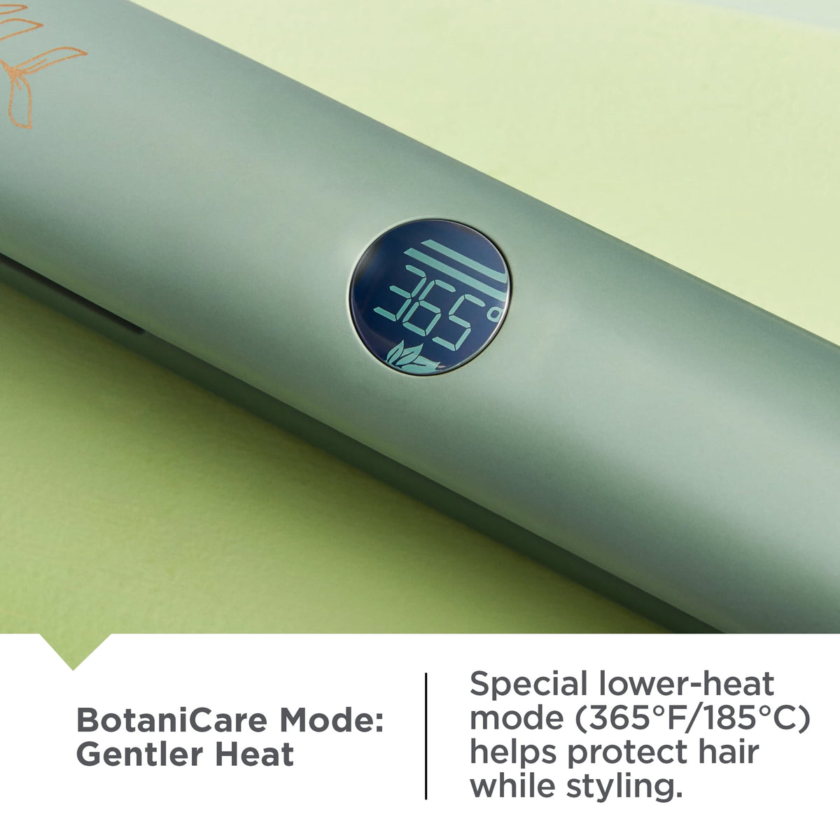 Remington Botanicals™ 1" Flat Iron, Ceramic, Micro-Conditioners, BotaniCare Setting, Green