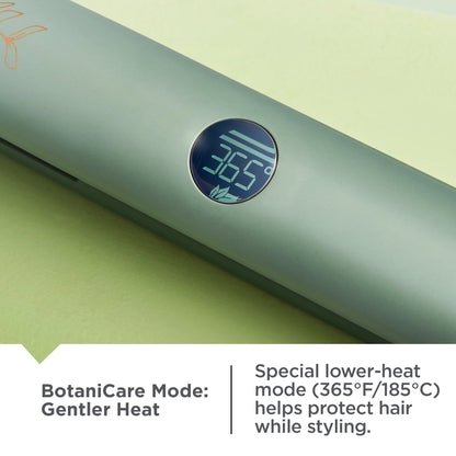 Remington Botanicals™ 1" Flat Iron, Ceramic, Micro-Conditioners, BotaniCare Setting, Green