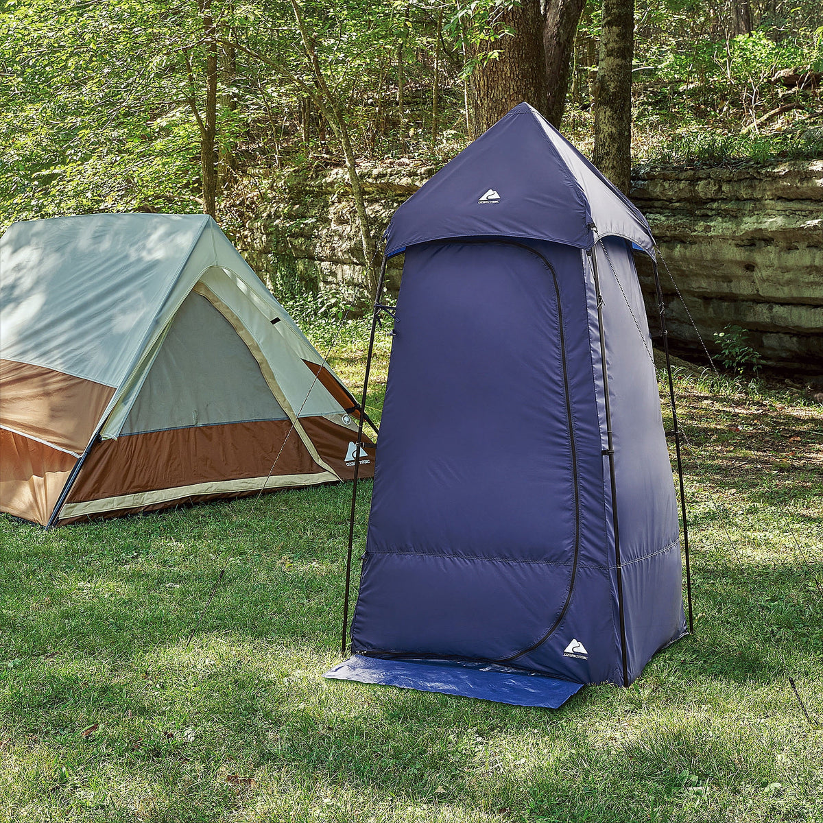 Ozark Trail 1-Person Privacy Shelter Tent, Blue