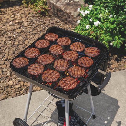 Expert Grill 17.5 Inch Charcoal Grill with Wheels and Adjustable Dampers