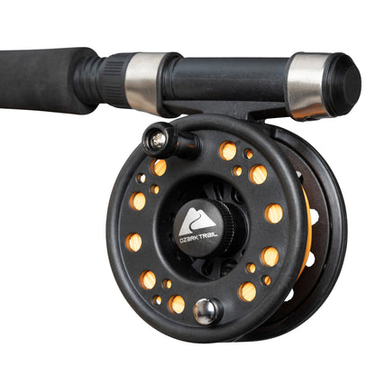 Ozark Trail 8 ft Fly Fishing Rod and Reel Combo with Fly Box and 4 Flies