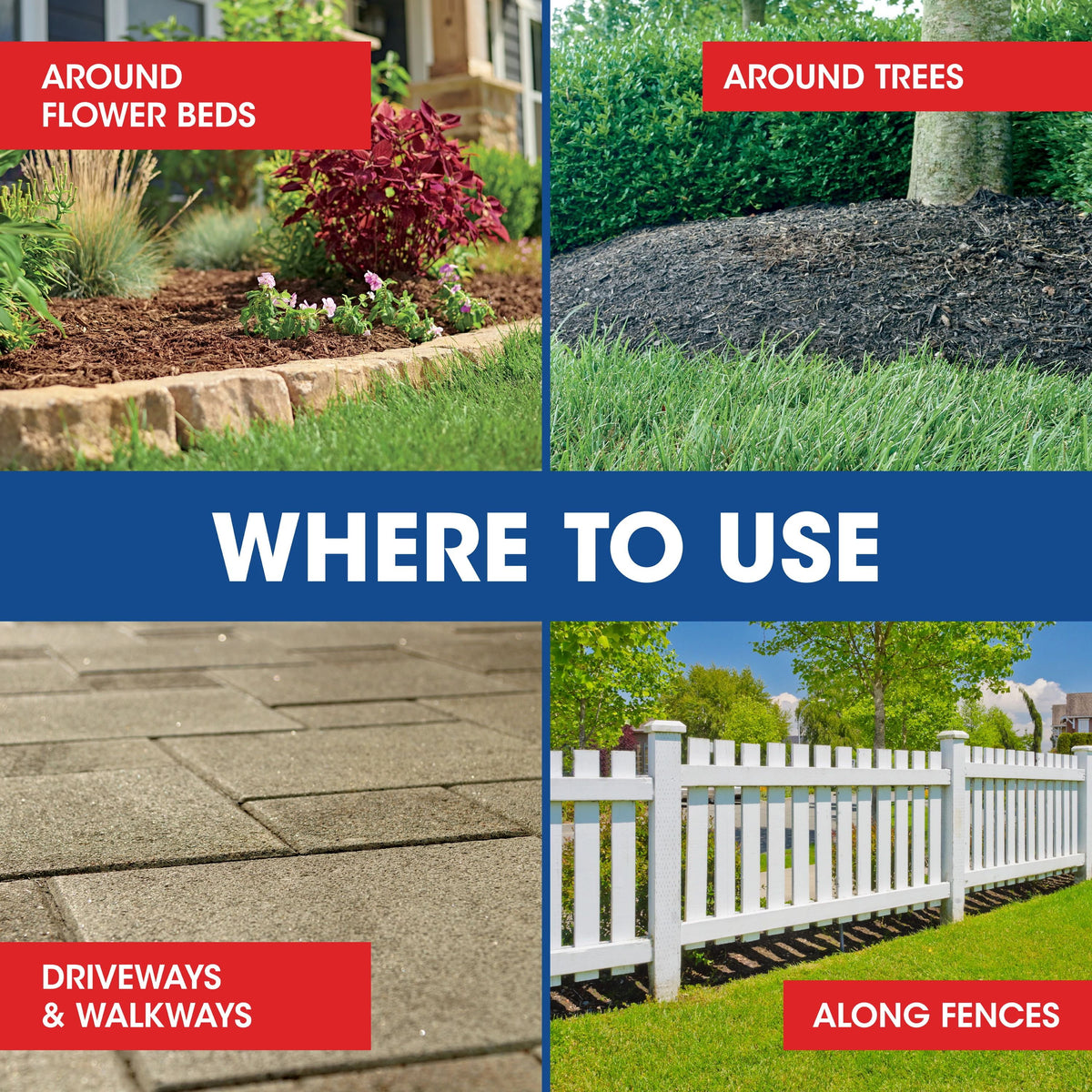 Roundup Weed & Grass Killer₄ Concentrate, Use In Flower Beds and other areas of your yard, 64 fl.oz.