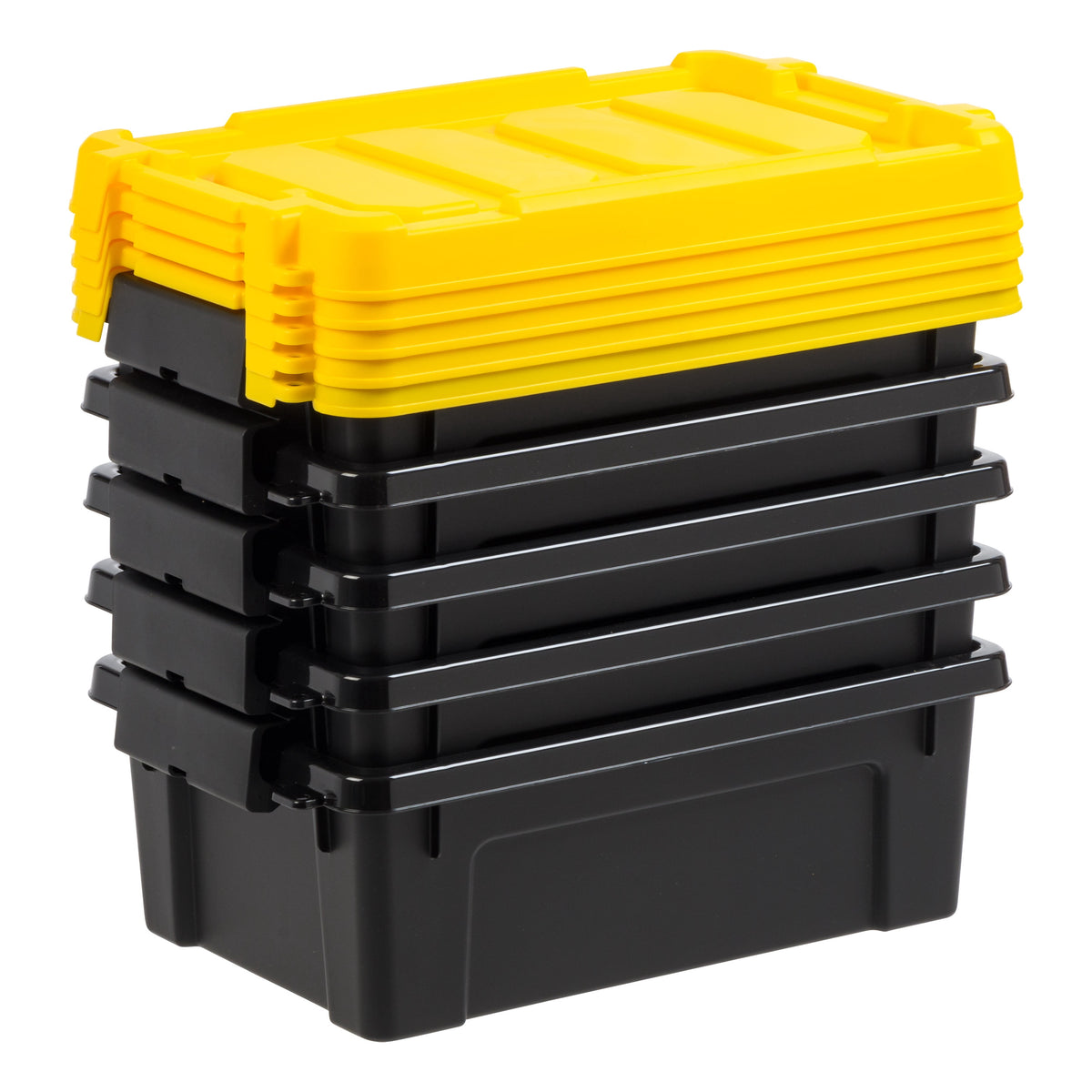 IRIS 3 Gal. Plastic Storage Bins with Lids, Latching Totes, Heavy Duty Containers 5Pk