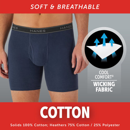 Hanes Men's Value Pack Assorted Boxer Briefs