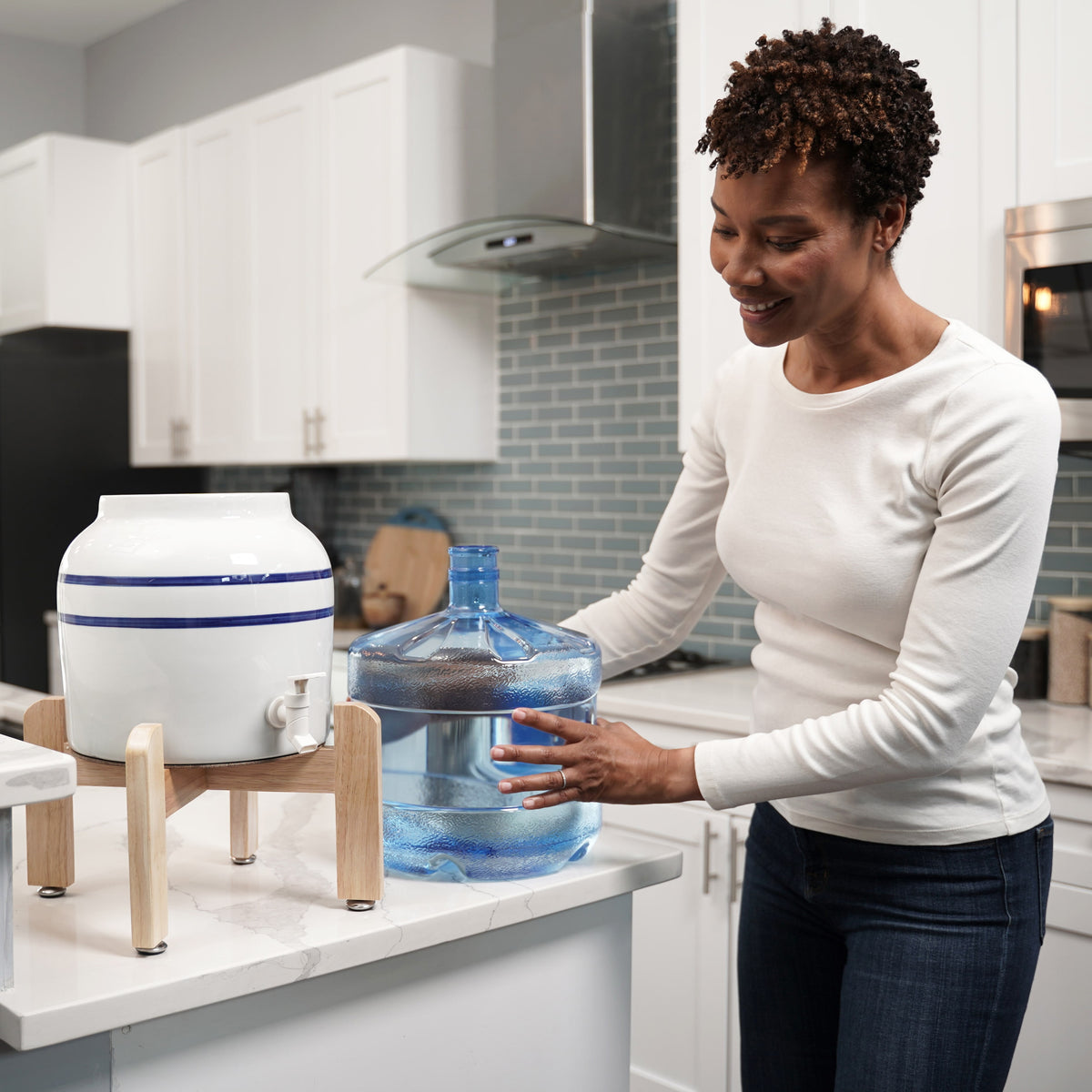 Primo Water® Countertop Water Dispenser, White Ceramic