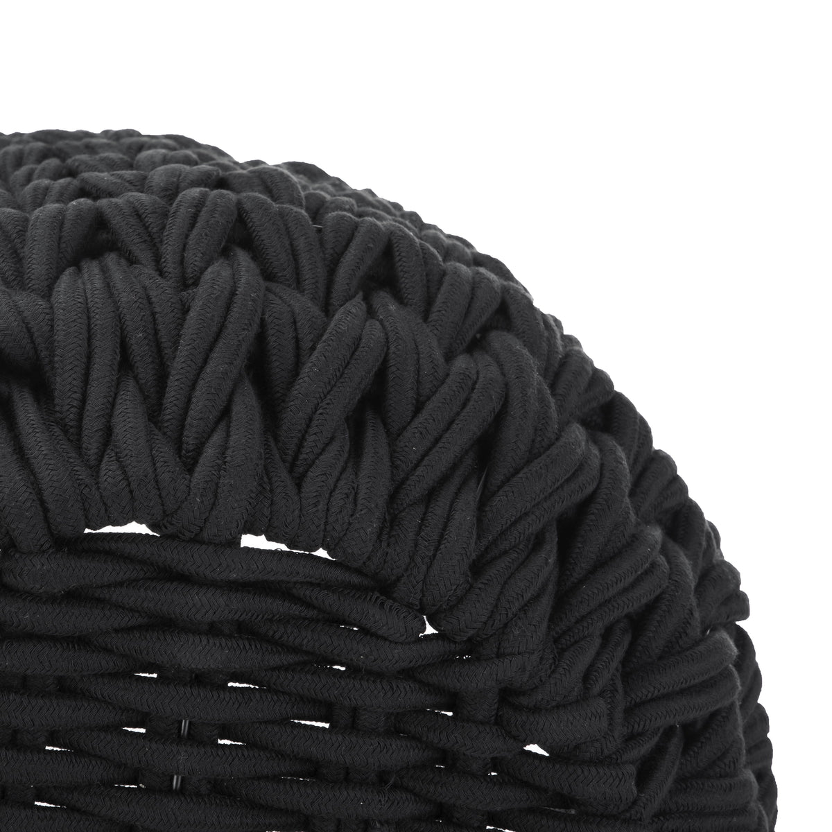Better Homes & Gardens Closed-Weave Polyester Black Decorative Storage Basket