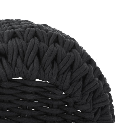Better Homes & Gardens Closed-Weave Polyester Black Decorative Storage Basket