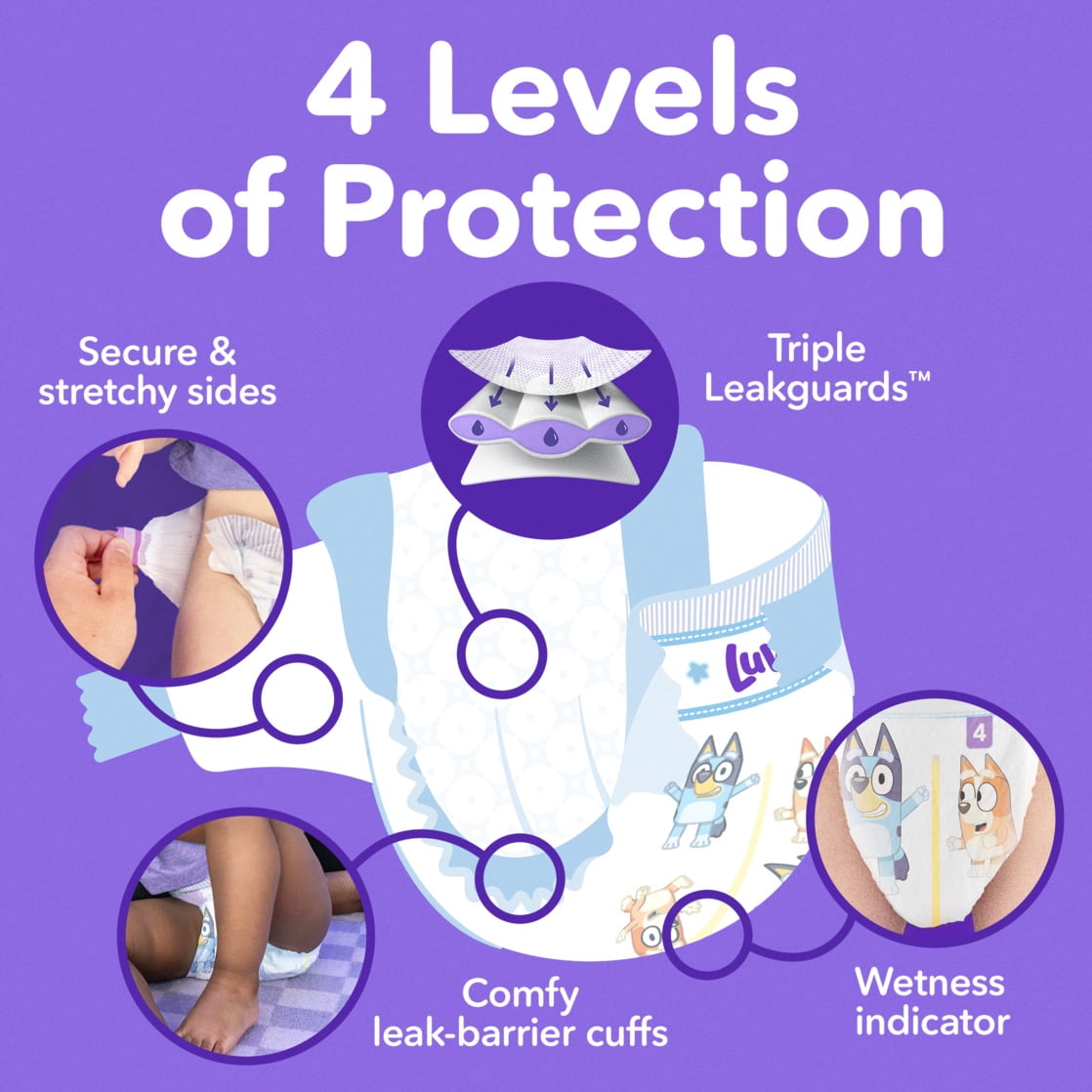 Luvs Platinum Protection Baby Diapers Size 5, 140 Count (Select for More Options)