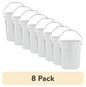 (12 pack) United Solutions 5 Gallon Round Utility Bucket, Comfort Handle, Plastic, White, PN0149, 1 Each