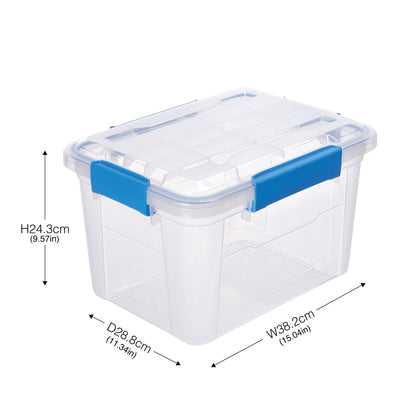 6 Pack - Ezy Storage Waterproof 4.7Gal/19Qt/18L Storage Box IP67