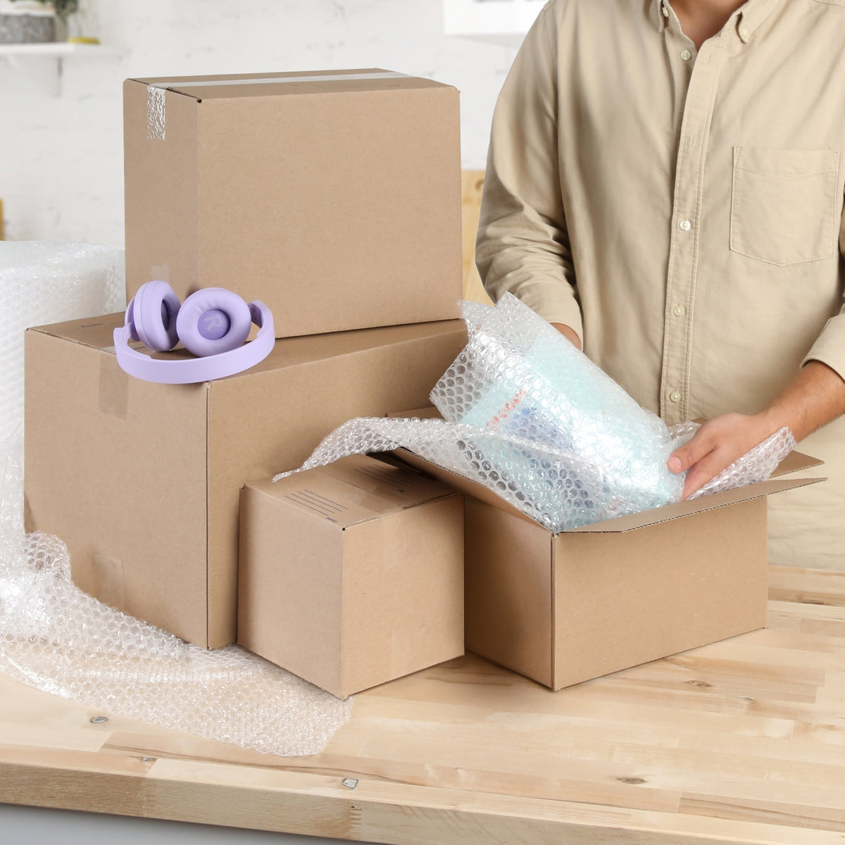 Pen+Gear Recycled Shipping Boxes, 15 in. L x 12 in. W x 10 in. H, 30-Count