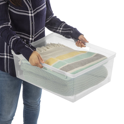 (2 pack) Sterilite Wide 4 Drawer Tower, Plastic Storage Organizer with Removable Clear Bins, Easy Assembly, No Tools Needed, Black