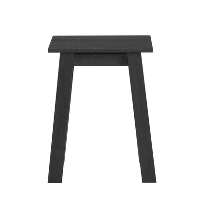 (2 pack) Mainstays Small Square Side Table, Black Finish
