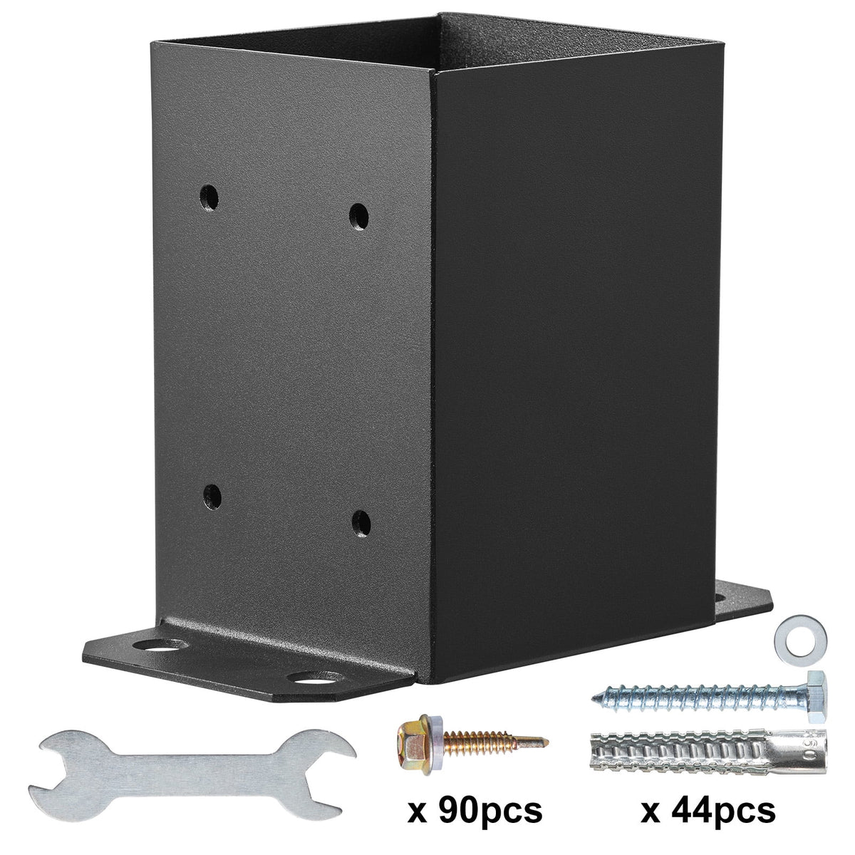 KFFKFF 10 Pack 4x4 Post Base Brackets Heavy Duty Wood Post Fence Post Anchor