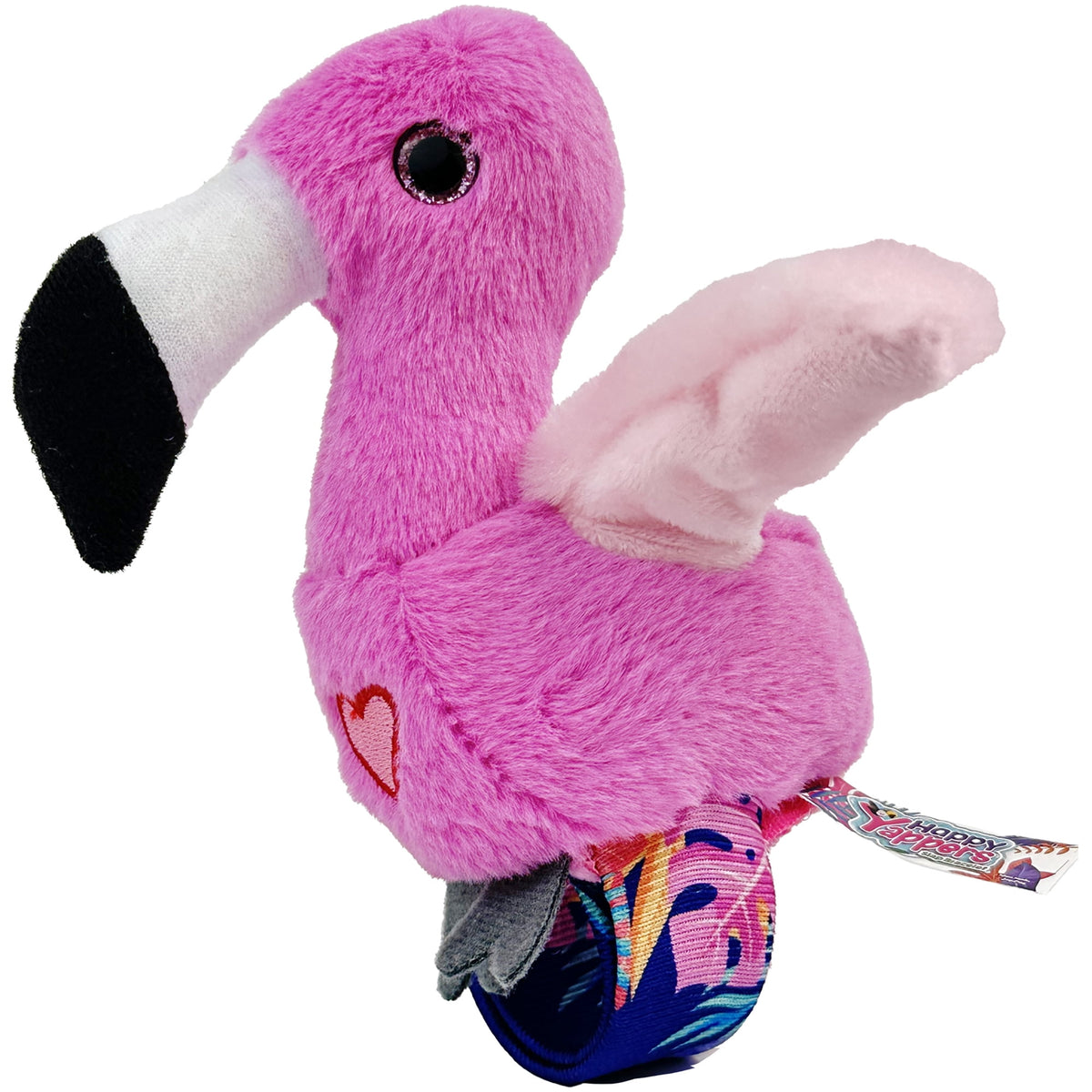 Happy Yappers: Birds 2 Pack - Toucan & Flamingo - Slap Bracelet Interactive Plush Toy Birds, They Chat-Sing-Mimic Each Other, Flap Wings, Kids 3+