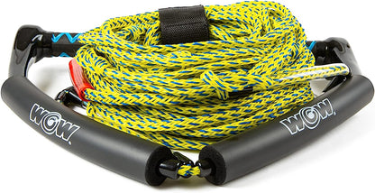 WOW Sports 70' Tow Rope for Wakeboard and Watersports, 70' Rope with Trick Handle, 1 Pack