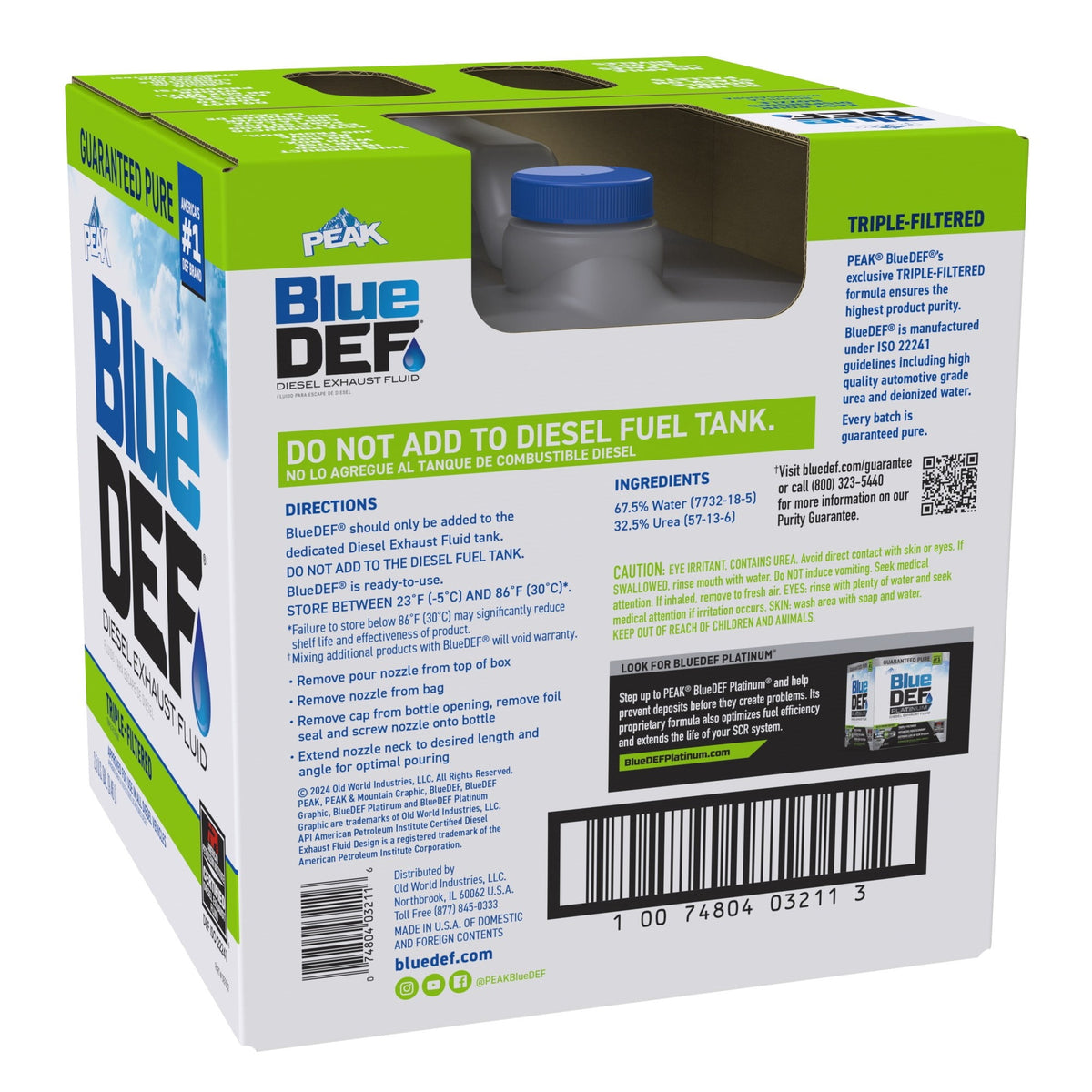 (3 pack) BlueDEF Diesel Exhaust Fluid, 2.5 gal