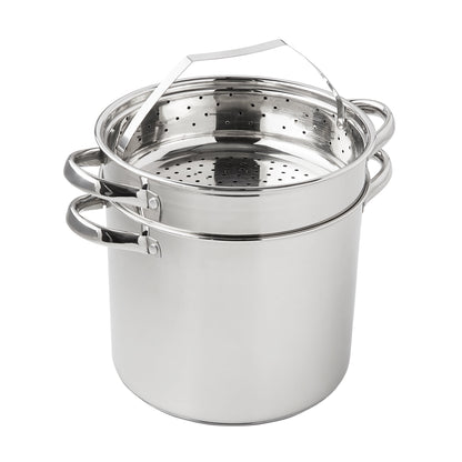 Mainstays 4-Piece Stainless Steel 8 qt Cooker Multipot Set