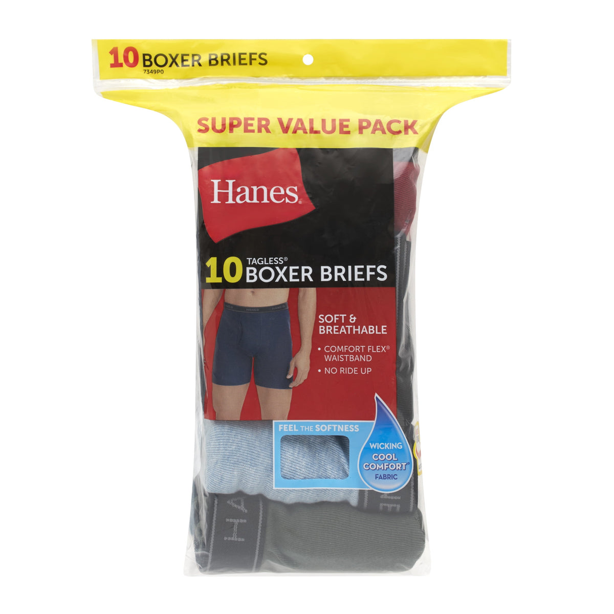 Hanes Men's Value Pack Assorted Boxer Briefs