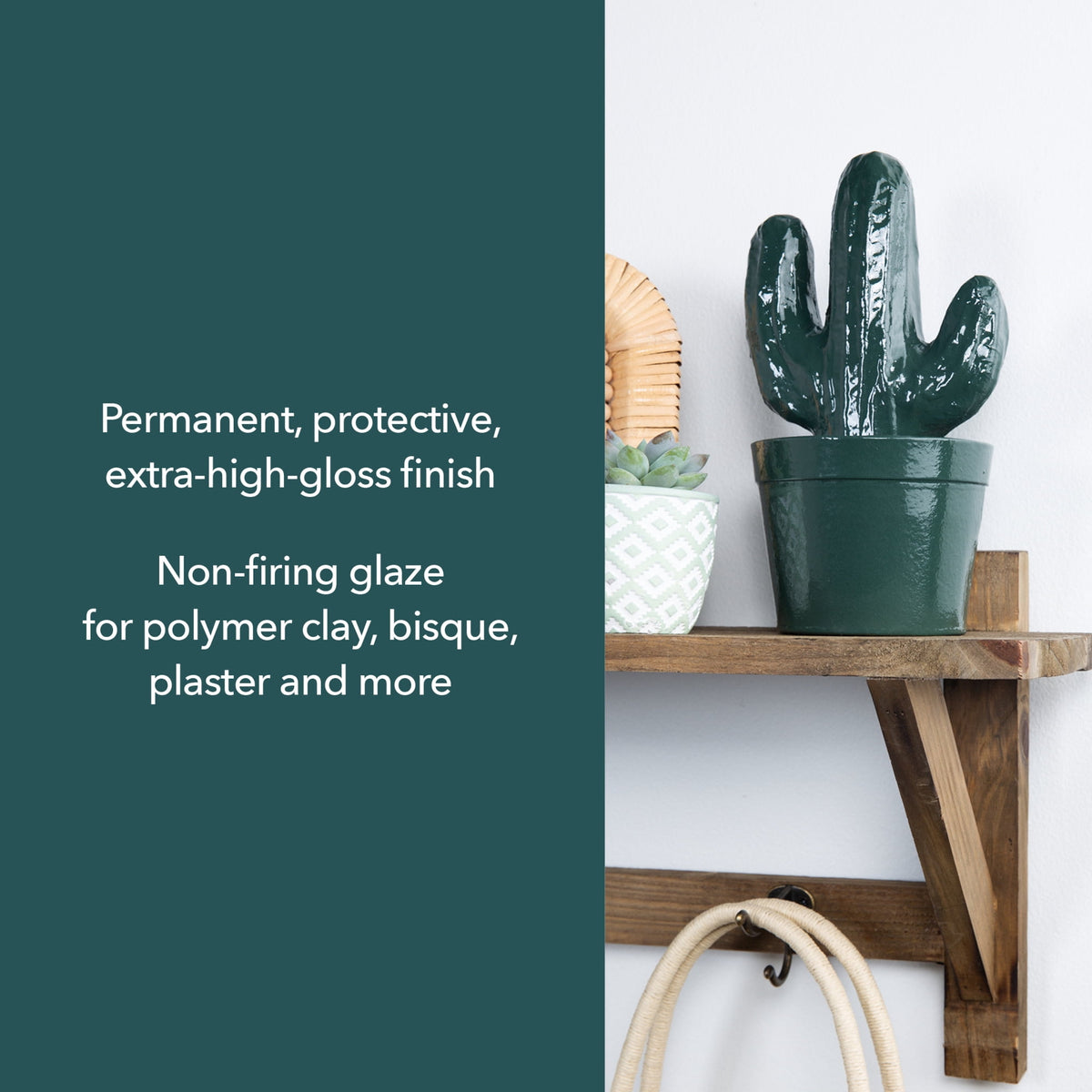 (6 pack) Krylon Triple-Thick Crystal Clear Glaze, High Gloss, Clear, 12 oz