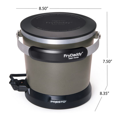 Presto FryDaddy Electric Deep Fryer, Black 05428