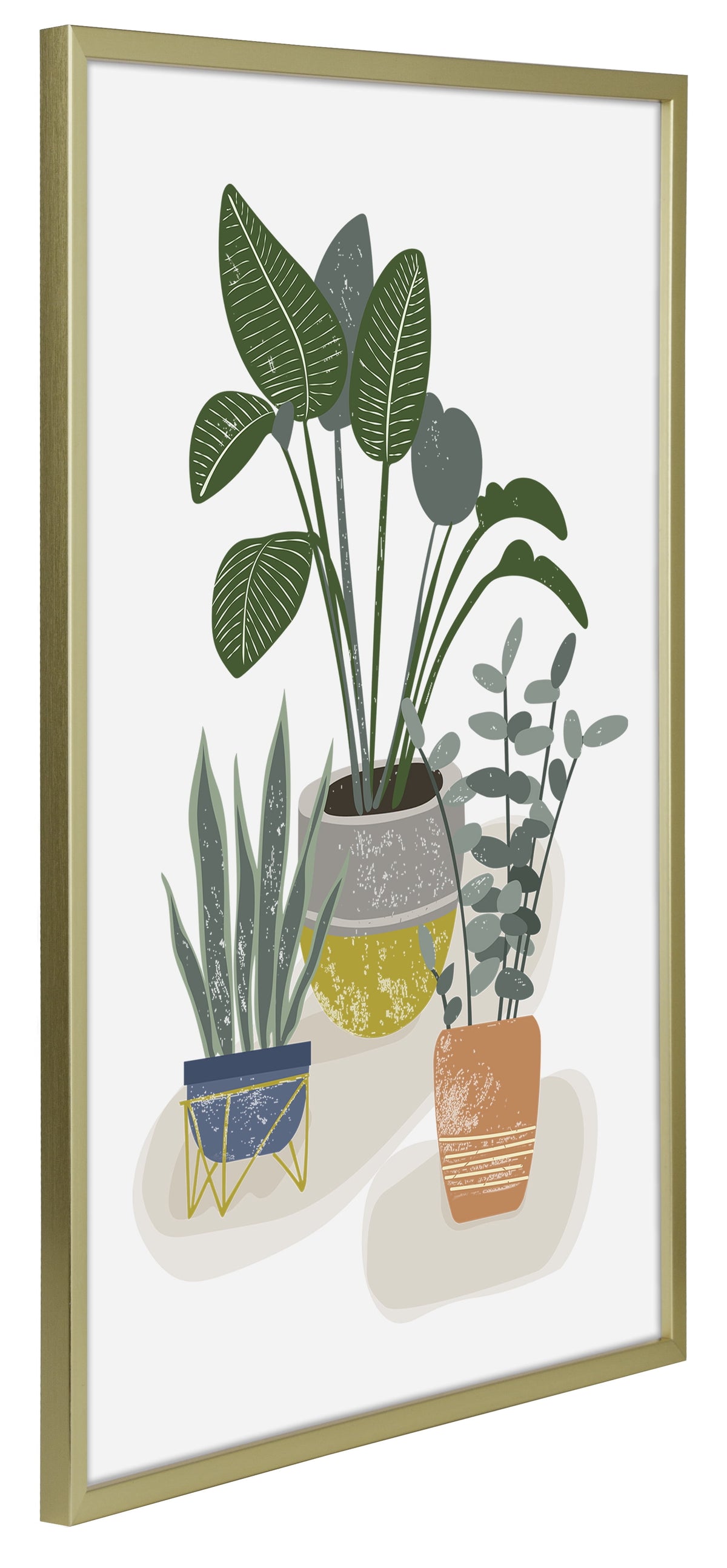 (2 pack) Mainstays 24 x 36 Gold Poster Frame, Thin Flat Profile