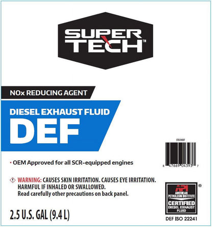 (4 pack) Super Tech Diesel Exhaust Fluid DEF, 2.5 gal